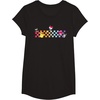 image:imageHello Sanrio Characters Checkerboard Tee Shirt TShirtBlack