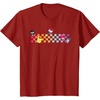 image:imageHello Sanrio Characters Checkerboard Tee Shirt TShirtCranberry Red