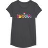 image:imageHello Sanrio Characters Checkerboard Tee Shirt TShirtDark Heather Grey