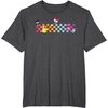 image:imageHello Sanrio Characters Checkerboard Tee Shirt TShirtDark Heather Grey
