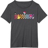 image:imageHello Sanrio Characters Checkerboard Tee Shirt TShirtDark Heather Grey