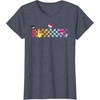 image:imageHello Sanrio Characters Checkerboard Tee Shirt TShirtHeather Blue