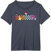 image:imageHello Sanrio Characters Checkerboard Tee Shirt TShirtHeather Blue