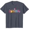 image:imageHello Sanrio Characters Checkerboard Tee Shirt TShirtHeather Blue