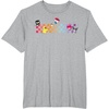 image:imageHello Sanrio Characters Checkerboard Tee Shirt TShirtHeather Grey