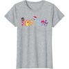image:imageHello Sanrio Characters Checkerboard Tee Shirt TShirtHeather Grey