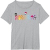 image:imageHello Sanrio Characters Checkerboard Tee Shirt TShirtHeather Grey