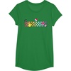 image:imageHello Sanrio Characters Checkerboard Tee Shirt TShirtKelly Green
