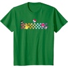 image:imageHello Sanrio Characters Checkerboard Tee Shirt TShirtKelly Green