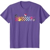 image:imageHello Sanrio Characters Checkerboard Tee Shirt TShirtPurple Heather