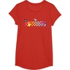 image:imageHello Sanrio Characters Checkerboard Tee Shirt TShirtRed