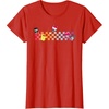 image:imageHello Sanrio Characters Checkerboard Tee Shirt TShirtRed