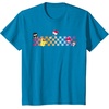 image:imageHello Sanrio Characters Checkerboard Tee Shirt TShirtSapphire Blue
