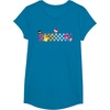 image:imageHello Sanrio Characters Checkerboard Tee Shirt TShirtSapphire Blue