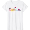 image:imageHello Sanrio Characters Checkerboard Tee Shirt TShirtWhite