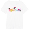image:imageHello Sanrio Characters Checkerboard Tee Shirt TShirtWhite