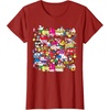 image:imageHello Sanrio Hello Kitty City Scene Tee Shirt TShirtCranberry Red