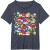 image:imageHello Sanrio Hello Kitty City Scene Tee Shirt TShirtHeather Blue