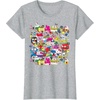 image:imageHello Sanrio Hello Kitty City Scene Tee Shirt TShirtHeather Grey