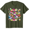 image:imageHello Sanrio Hello Kitty City Scene Tee Shirt TShirtOlive Green