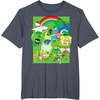 image:imageHello Sanrio Seeing Green St Patricks Day Tee Shirt TShirtHeather Blue