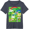 image:imageHello Sanrio Seeing Green St Patricks Day Tee Shirt TShirtHeather Blue