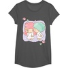 image:imageLittle Twin Stars Be My Valentine Tee Shirt TShirtAsphalt Grey