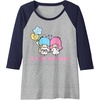 image:imageLittle Twin Stars Its My Birthday Raglan Baseball TeeNavy BlueAthletic Heather