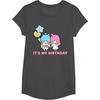 image:imageLittle Twin Stars Its My Birthday TShirtDark Heather Grey