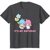 image:imageLittle Twin Stars Its My Birthday TShirtDark Heather Grey