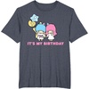 image:imageLittle Twin Stars Its My Birthday TShirtHeather Blue