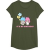 image:imageLittle Twin Stars Its My Birthday TShirtOlive Green