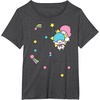 image:imageLittle Twin Stars Rainbow Stars Tee TShirtDark Heather Grey
