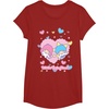 image:imageLittle Twin Stars Retro Logo Valentine Tee TShirtCranberry Red