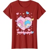 image:imageLittle Twin Stars Retro Logo Valentine Tee TShirtCranberry Red