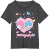 image:imageLittle Twin Stars Retro Logo Valentine Tee TShirtDark Heather Grey