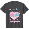 image:imageLittle Twin Stars Retro Logo Valentine Tee TShirtDark Heather Grey