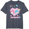 image:imageLittle Twin Stars Retro Logo Valentine Tee TShirtHeather Blue
