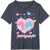 image:imageLittle Twin Stars Retro Logo Valentine Tee TShirtHeather Blue