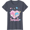 image:imageLittle Twin Stars Retro Logo Valentine Tee TShirtHeather Blue