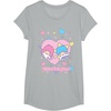image:imageLittle Twin Stars Retro Logo Valentine Tee TShirtHeather Grey