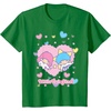 image:imageLittle Twin Stars Retro Logo Valentine Tee TShirtKelly Green