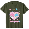 image:imageLittle Twin Stars Retro Logo Valentine Tee TShirtOlive Green