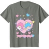image:imageLittle Twin Stars Retro Logo Valentine Tee TShirtOlive Heather