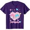 image:imageLittle Twin Stars Retro Logo Valentine Tee TShirtPurple