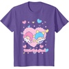 image:imageLittle Twin Stars Retro Logo Valentine Tee TShirtPurple Heather