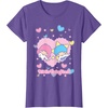 image:imageLittle Twin Stars Retro Logo Valentine Tee TShirtPurple Heather