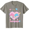 image:imageLittle Twin Stars Retro Logo Valentine Tee TShirtSlate Grey