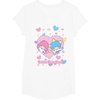 image:imageLittle Twin Stars Retro Logo Valentine Tee TShirtWhite