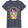 image:imageMy Melody Logo Happy Easter Tee Shirt TShirtHeather Blue